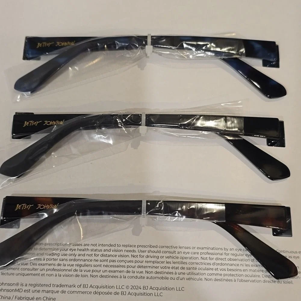 Betsey Johnson 3-PK Round Frame‎ Reading Glasses